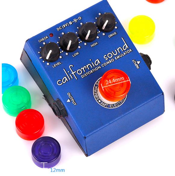 10pcs Footswitches Electric Guitar Effect Pedal Foot Nail Cap Amplifiers Candy Color Knob Big River Hardware