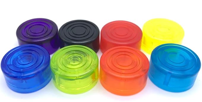 10pcs Footswitches Electric Guitar Effect Pedal Foot Nail Cap Amplifiers Candy Color Knob Big River Hardware Deep Blue