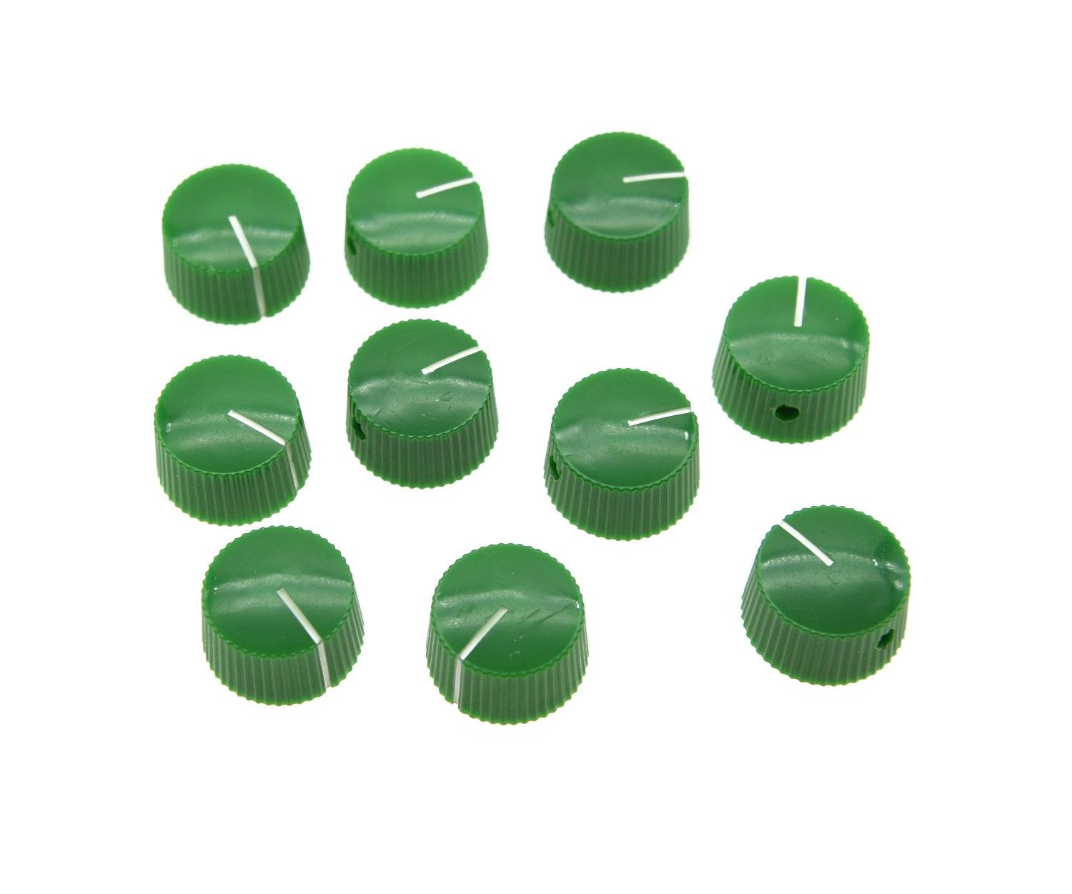 10pcs Green Vintage Style Barrel Guitar AMP Knob Amplifier Knobs Big River Hardware