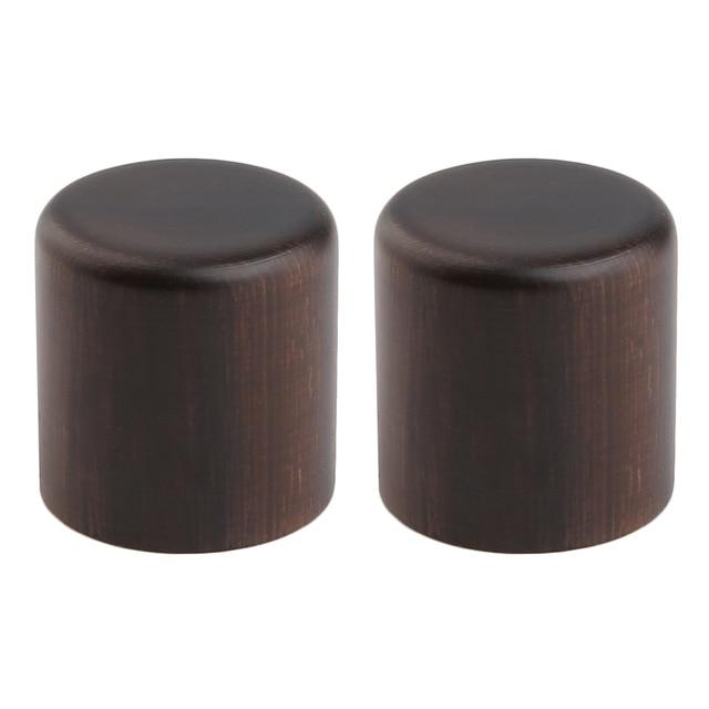 2-Pack Wood Knobs Tele Style Flat Top Dome Knobs Guitar Bass Wood Knob Barrel Knobs Maple Wood Guitar Control Knob Big River Hardware Rose Wood