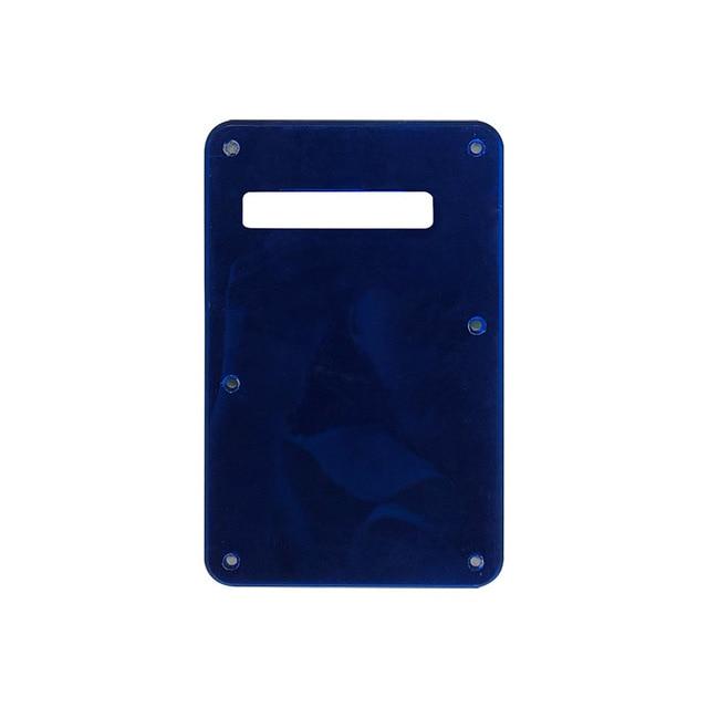 3 or 4 Ply Strat Tremolo Cavity Cover Backplate for Fender Stratocaster Modern Style Electric Guitar Tremolo Cover Big River Hardware 1Ply Blue Mirror