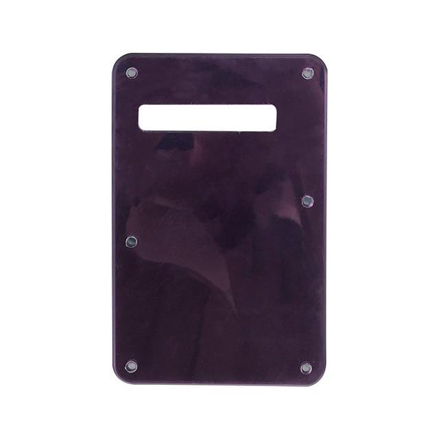 3 or 4 Ply Strat Tremolo Cavity Cover Backplate for Fender Stratocaster Modern Style Electric Guitar Tremolo Cover Big River Hardware 1Ply Purple Mirror