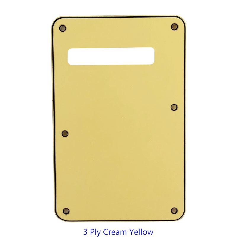 3 or 4 Ply Strat Tremolo Cavity Cover Backplate for Fender Stratocaster Modern Style Electric Guitar Tremolo Cover Big River Hardware