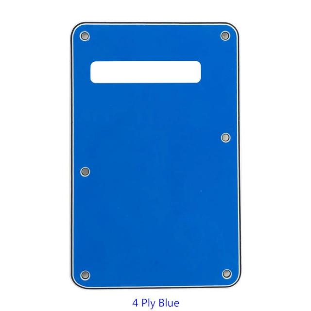 3 or 4 Ply Strat Tremolo Cavity Cover Backplate for Fender Stratocaster Modern Style Electric Guitar Tremolo Cover Big River Hardware 4Ply Blue