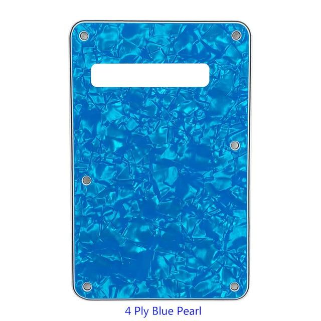 3 or 4 Ply Strat Tremolo Cavity Cover Backplate for Fender Stratocaster Modern Style Electric Guitar Tremolo Cover Big River Hardware 4Ply Blue Pearl