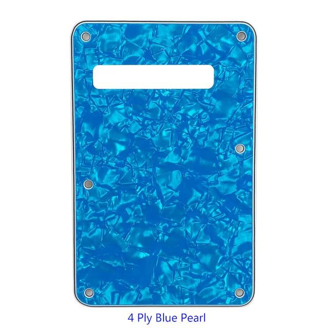 3 or 4 Ply Strat Tremolo Cavity Cover Backplate for Fender Stratocaster Modern Style Electric Guitar Tremolo Cover Big River Hardware 4Ply Blue Pearl 