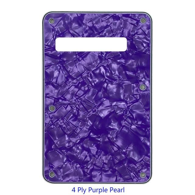 3 or 4 Ply Strat Tremolo Cavity Cover Backplate for Fender Stratocaster Modern Style Electric Guitar Tremolo Cover Big River Hardware 4Ply Purple Pearl