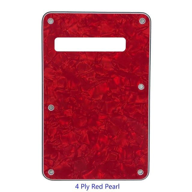 3 or 4 Ply Strat Tremolo Cavity Cover Backplate for Fender Stratocaster Modern Style Electric Guitar Tremolo Cover Big River Hardware 4Ply Red Pearl