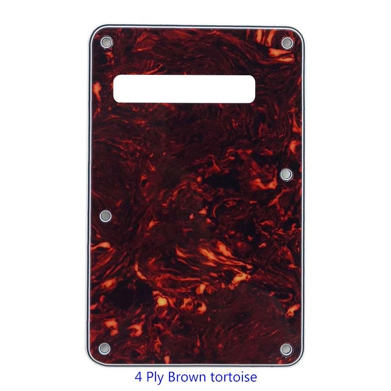 3 or 4 Ply Strat Tremolo Cavity Cover Backplate for Fender Stratocaster Modern Style Electric Guitar Tremolo Cover Big River Hardware