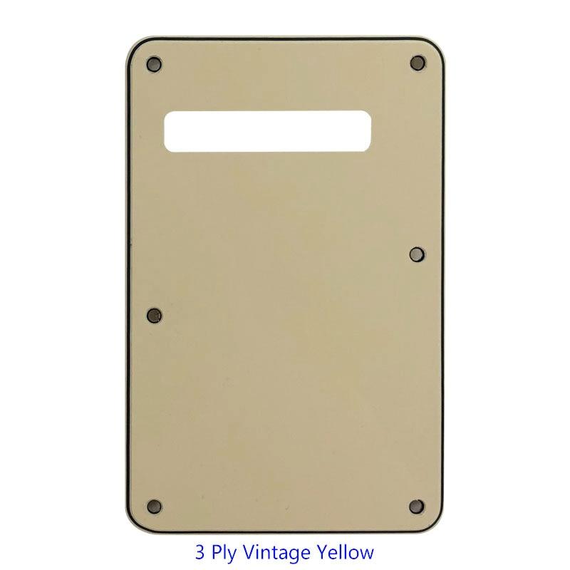 3 or 4 Ply Strat Tremolo Cavity Cover Backplate for Fender Stratocaster Modern Style Electric Guitar Tremolo Cover Big River Hardware