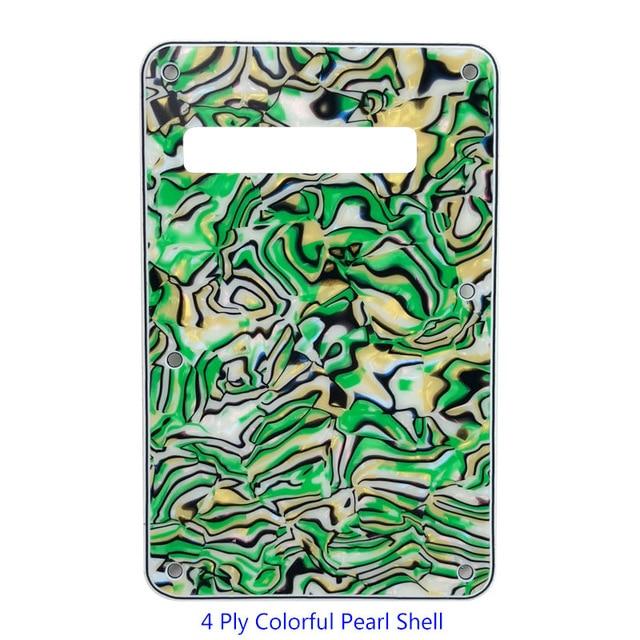 3 or 4 Ply Strat Tremolo Cavity Cover Backplate for Fender Stratocaster Modern Style Electric Guitar Tremolo Cover Big River Hardware Colorful Pearl shell