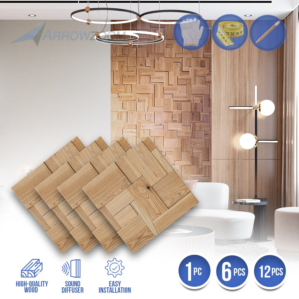 wooden mosaic wall art