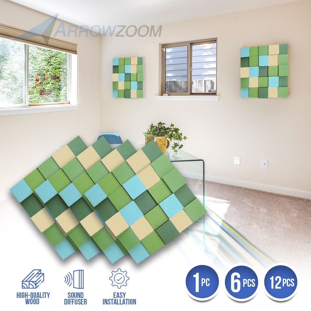 wooden mosaic wall art
