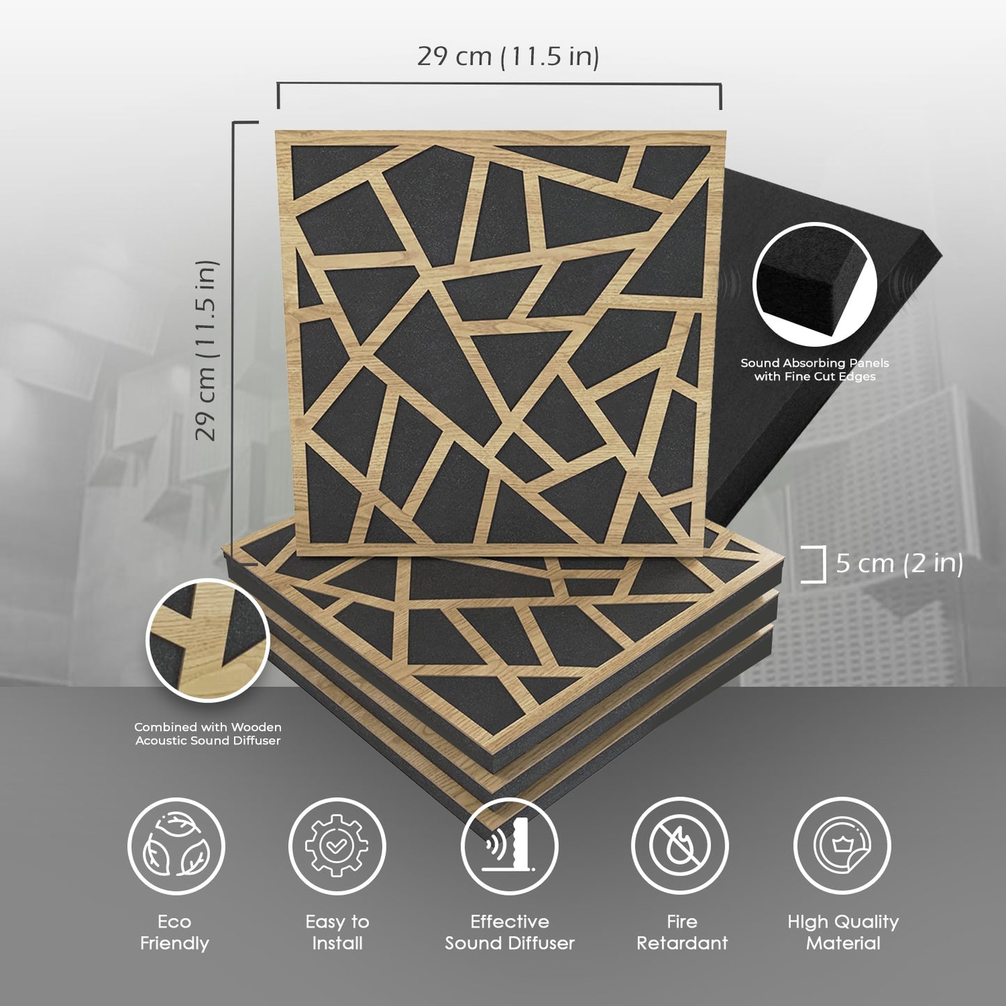 Wooden Sound Diffuser