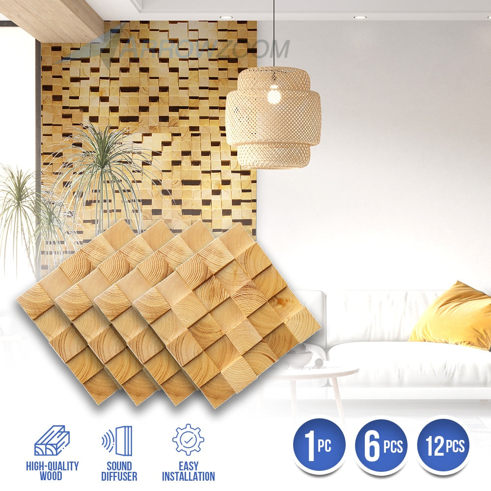 wooden mosaic wall art