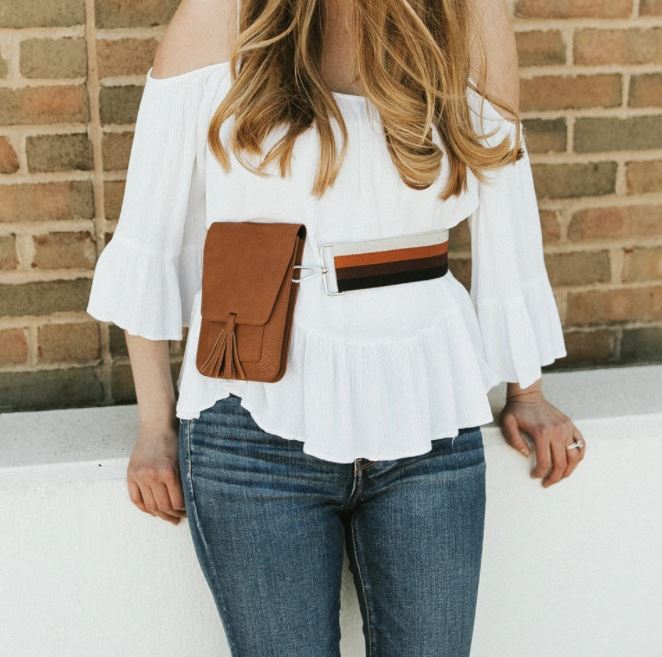 Guitar Strap | Handbag Strap | Brown Stripes