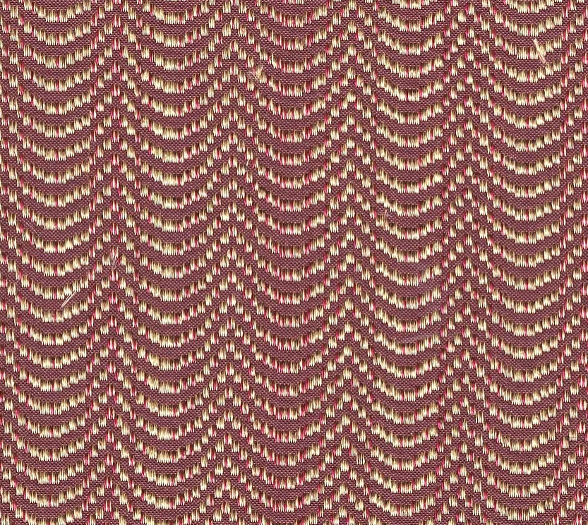 USA-made vintage speaker grill cloth – authentic red wave pattern for 1930s-40s antique radio restoration.