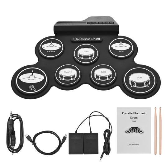 USB Rechargeable Roll-Up Drum Set