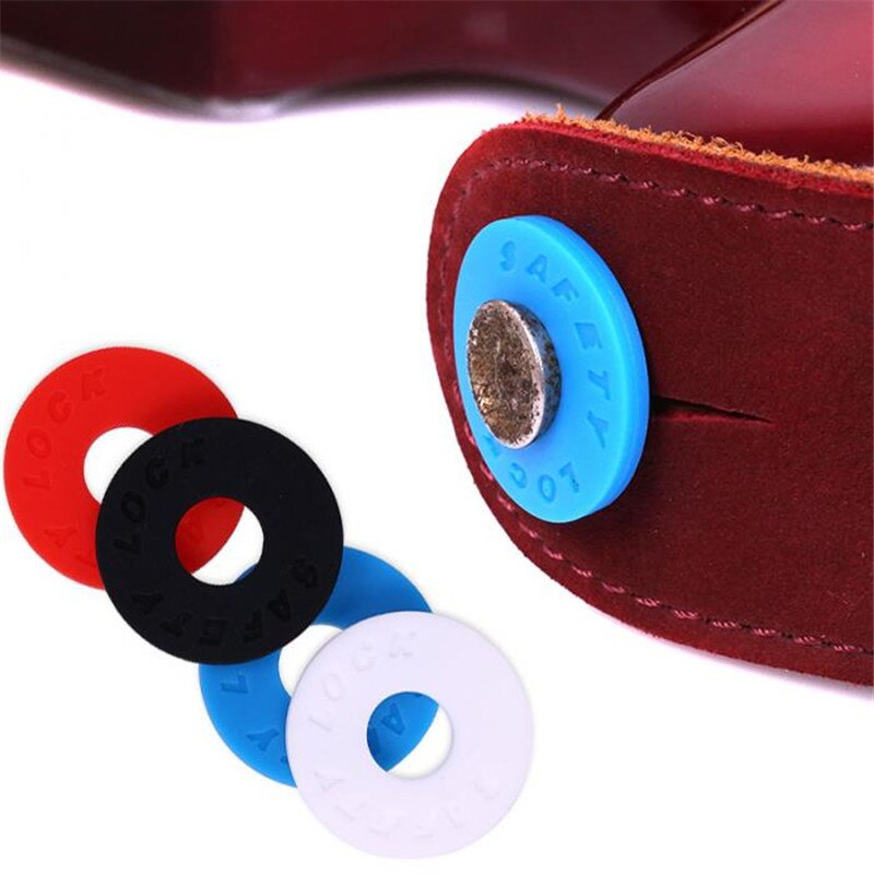 4PCS Guitar Strap Locks Blocks Silica Gel Safety Lock Protector for Bass Ukulele Acoustic Classic Electric Guitar Accessories