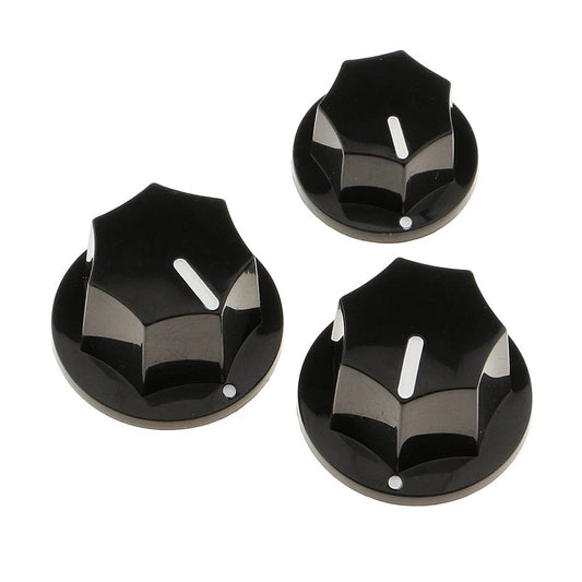 3 Pcs Volume Knob Button Plastic Set for JB Jazz Bass Replacement Parts Accessories