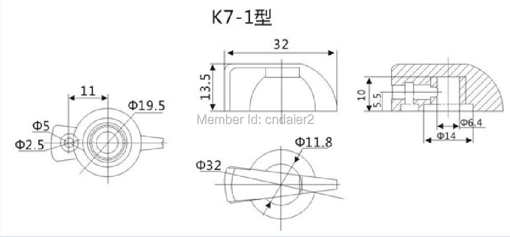 Bulk Chicken Head Knobs with Brass Insert - 100 pieces