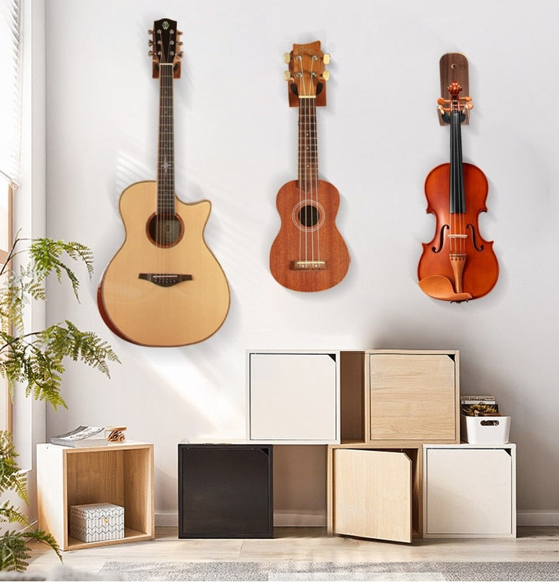 Wooden Guitar Wall Hanger