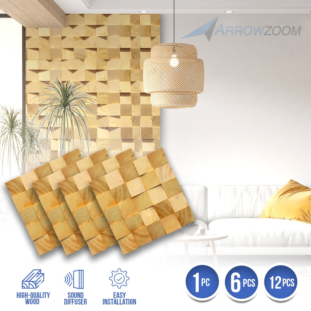 wooden mosaic wall art