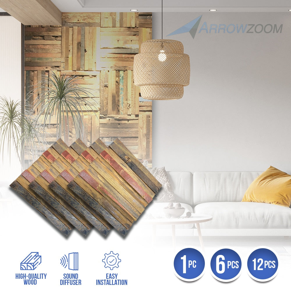wooden mosaic wall art