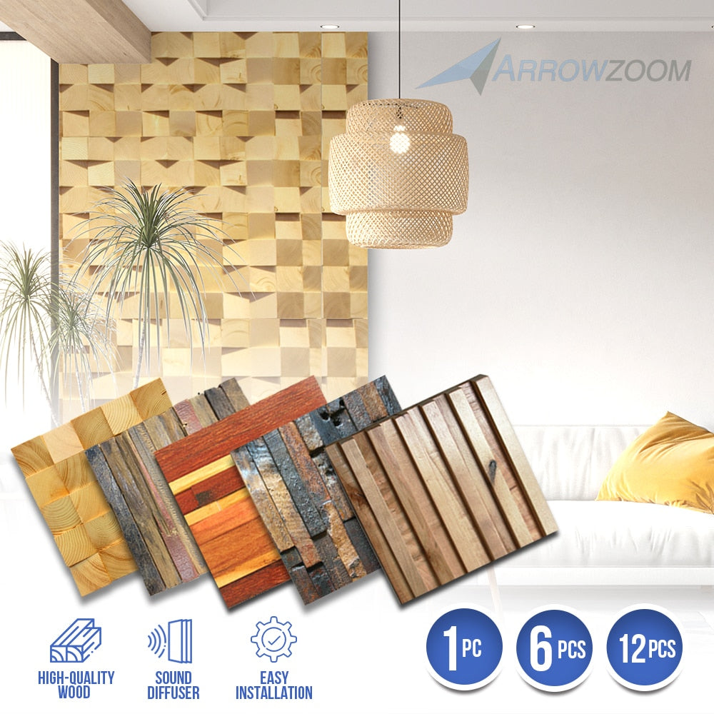 wooden mosaic wall art