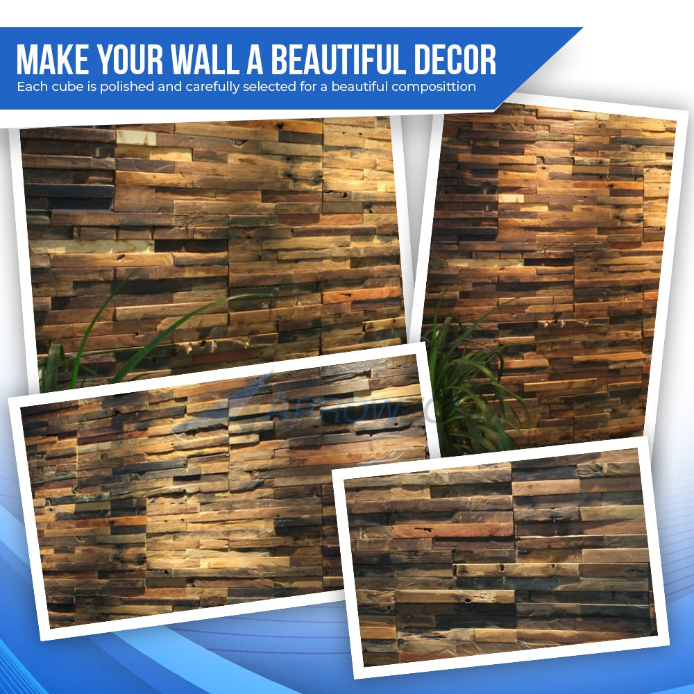 wooden mosaic wall art