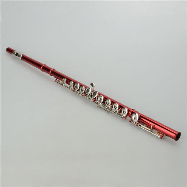 Cupronickel C 16 Closed Holes Concert Band Flute Red