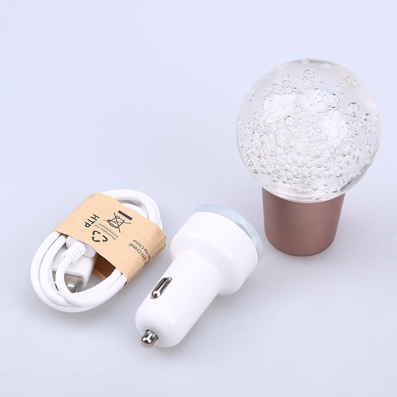 Air Bubble Crystal Disco Ball Shape Touch Sensor RGB LED Illuminated Auto Car Stick Shift Knob Shift Knobs Big River Hardware
