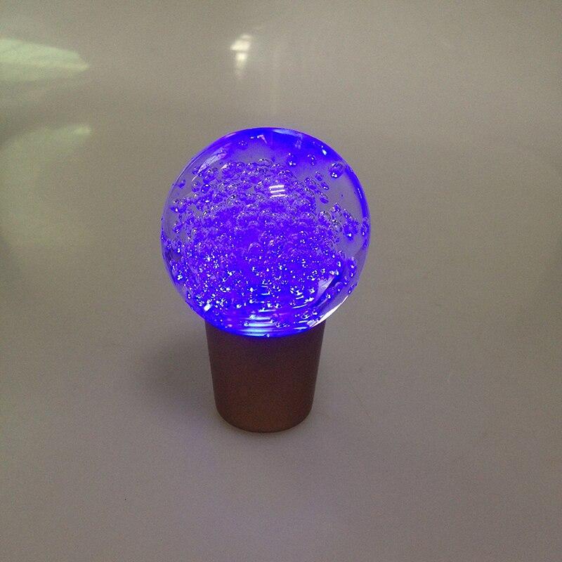 Air Bubble Crystal Disco Ball Shape Touch Sensor RGB LED Illuminated Auto Car Stick Shift Knob Shift Knobs Big River Hardware