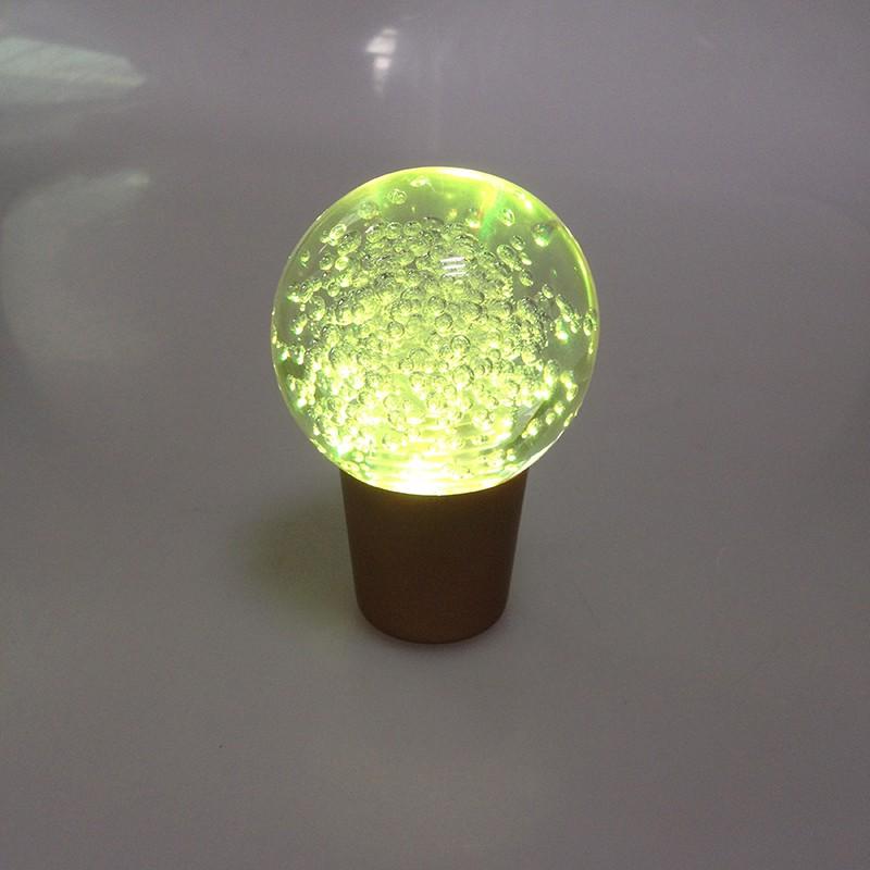 Air Bubble Crystal Disco Ball Shape Touch Sensor RGB LED Illuminated Auto Car Stick Shift Knob Shift Knobs Big River Hardware