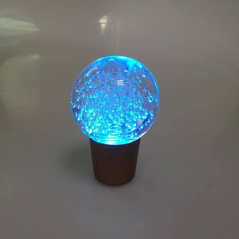 Air Bubble Crystal Disco Ball Shape Touch Sensor RGB LED Illuminated Auto Car Stick Shift Knob Shift Knobs Big River Hardware