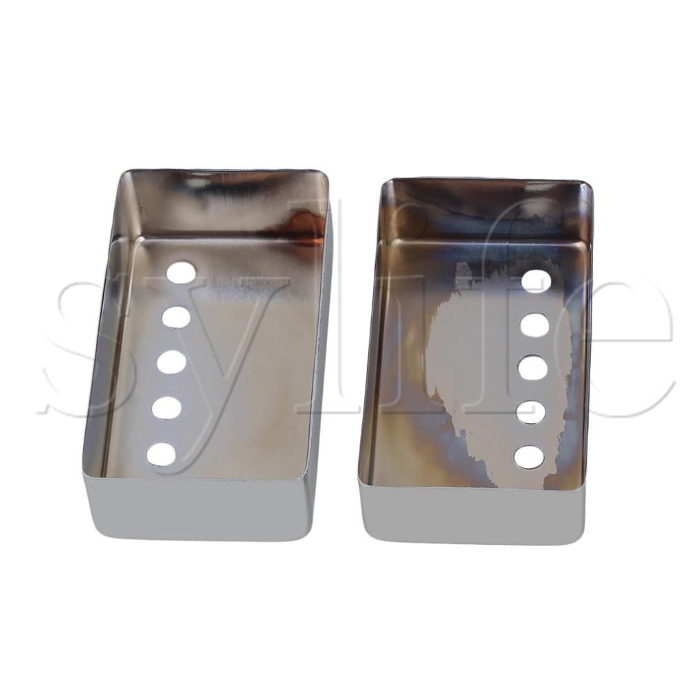 Chrome Metal Guitar Humbucker Pickup Covers Set Pickup Cover Big River Hardware 