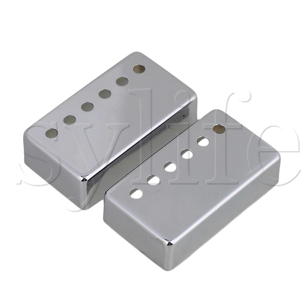 Chrome Metal Guitar Humbucker Pickup Covers Set Pickup Cover Big River Hardware 