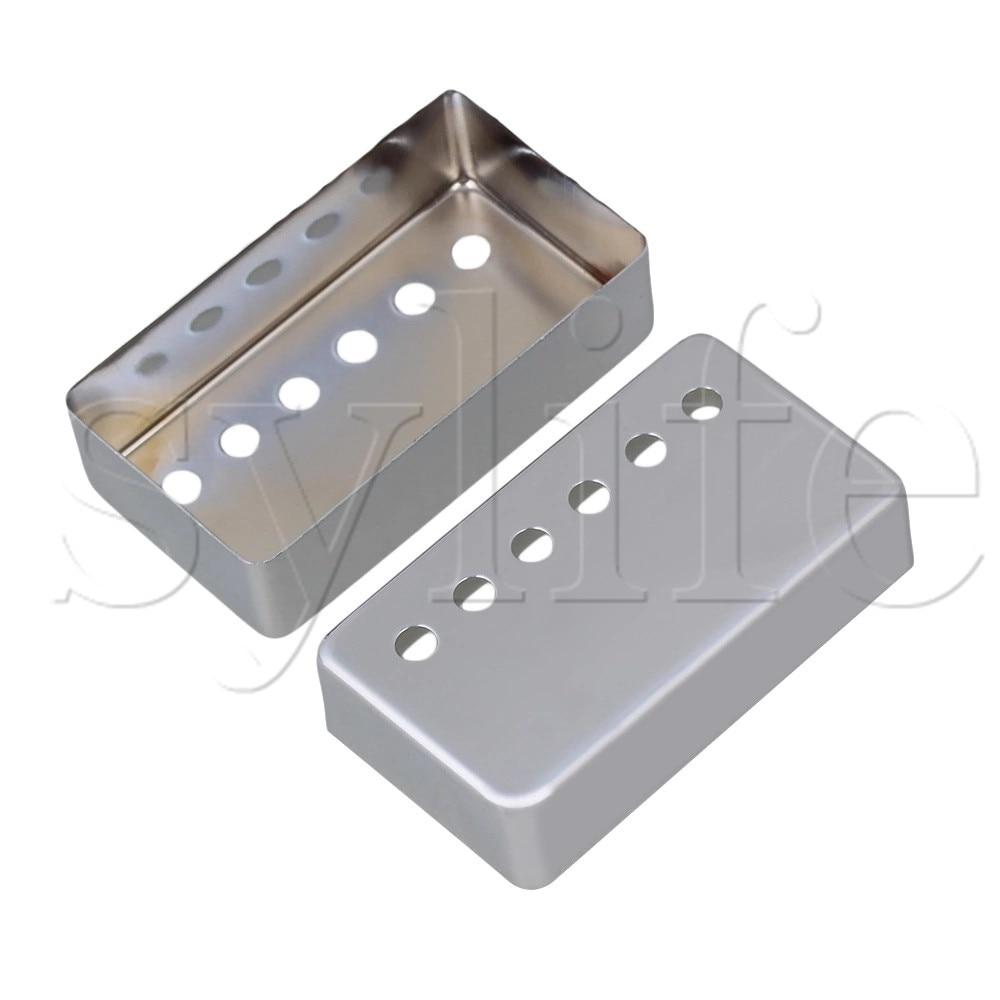 Chrome Metal Guitar Humbucker Pickup Covers Set Pickup Cover Big River Hardware