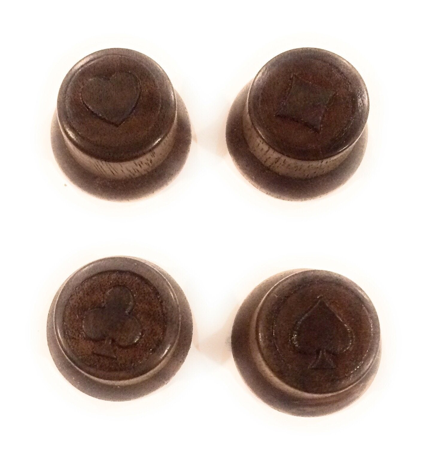 Copy of Custom Guitar Knobs - Strat Style Carved Wood- Walnut Guitar Control Knob Big River Hardware