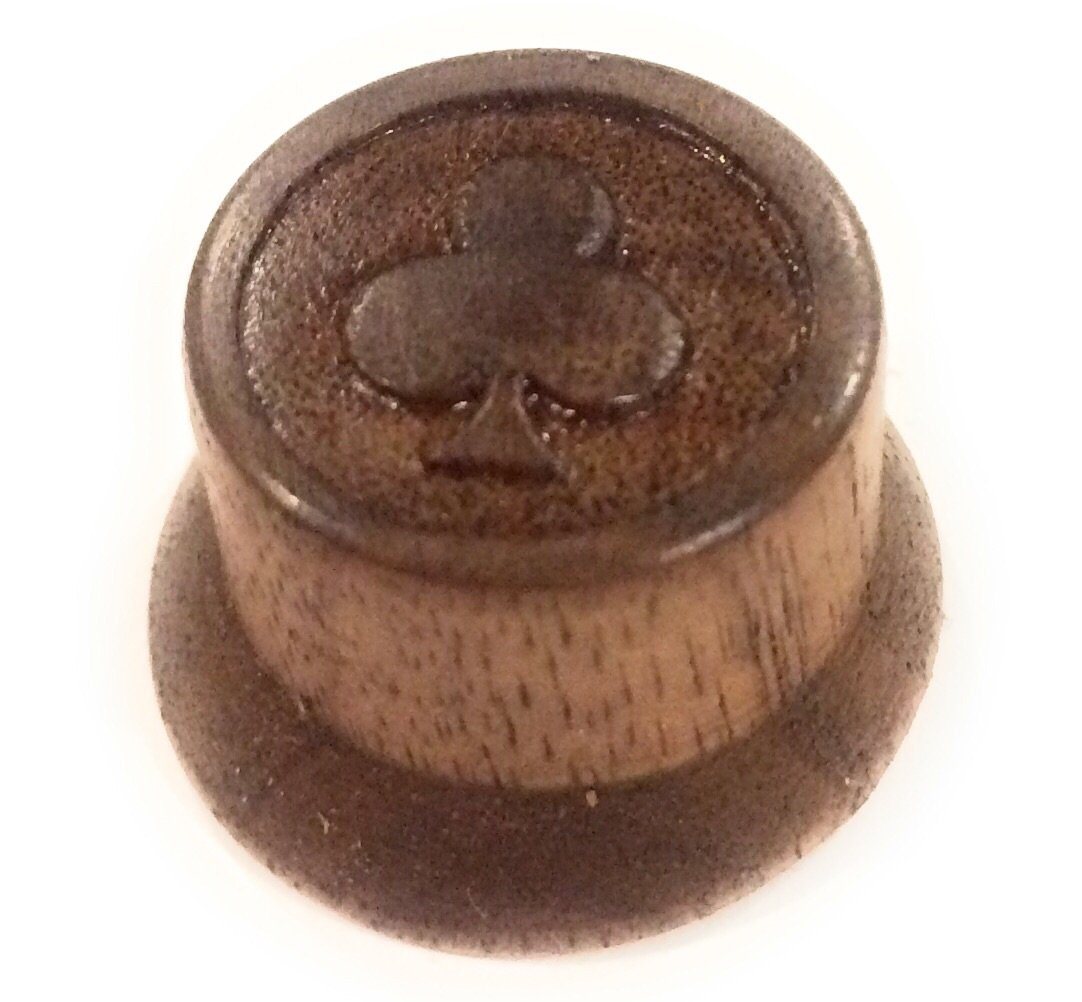 Copy of Custom Guitar Knobs - Strat Style Carved Wood- Walnut Guitar Control Knob Big River Hardware