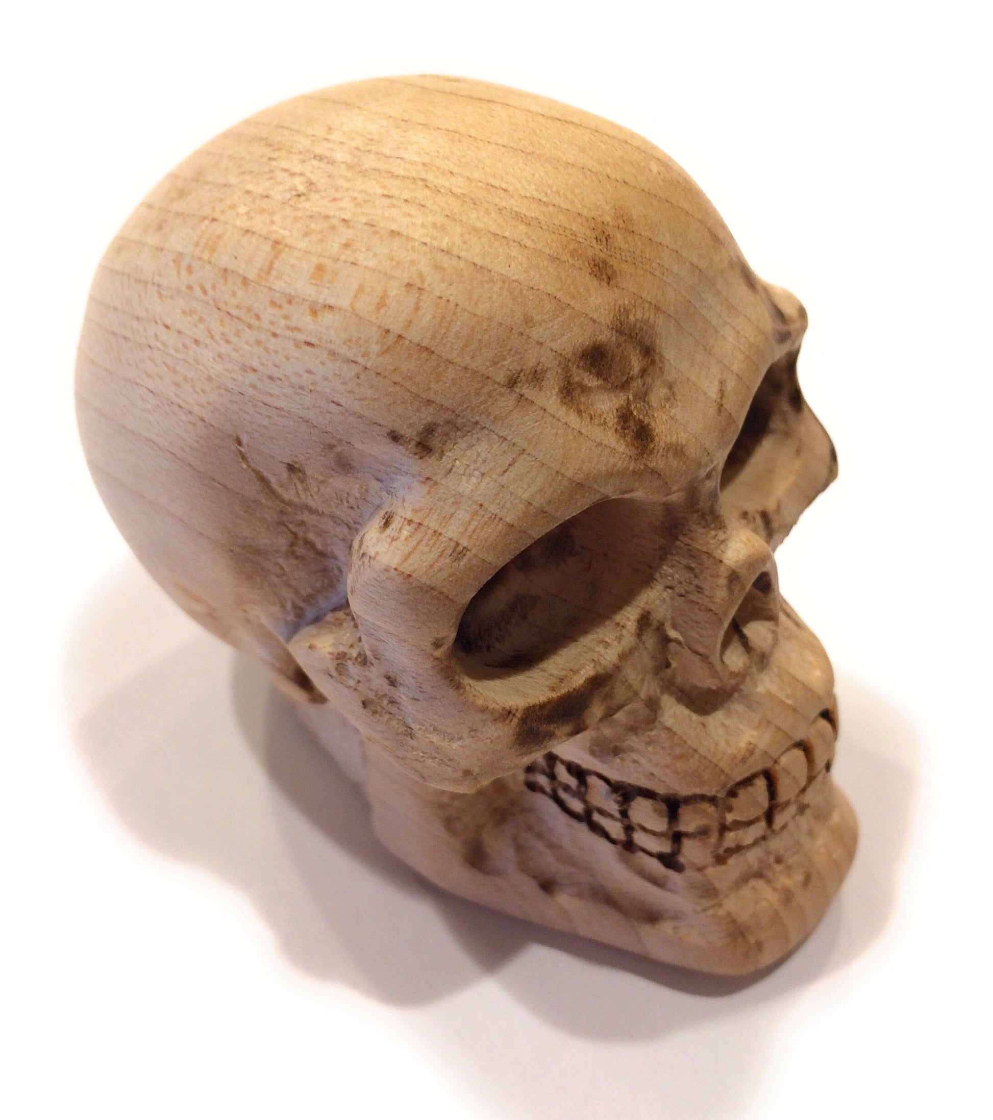 Custom Premium Wooden Skull Shift Knob or Beer Tap Handles Shift Knobs Big River Hardware 5/16-18