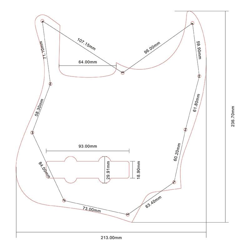 Custom Quality Pickguard pickguard Big River Hardware