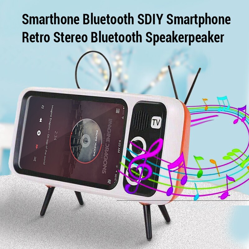 Retro TV Mobile Phone Holder Stand For iPhone 4.7-5.5 inch phone