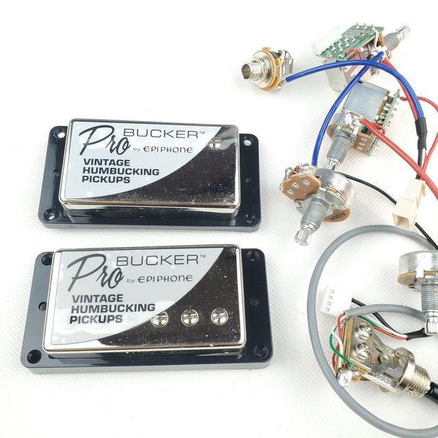 Electric Guitar Humbucker Pickups Humbucker Pickups with Pro Wiring Harness Big River Hardware With black frame