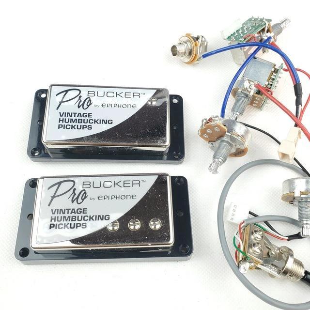 Electric Guitar Humbucker Pickups Humbucker Pickups with Pro Wiring Harness Big River Hardware With black frame