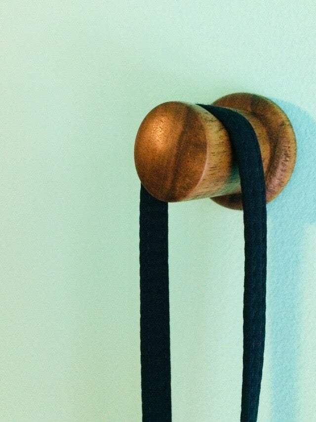 Ergonomics Design Handmade Single Hook in Walnut Wood Hook Big River Hardware