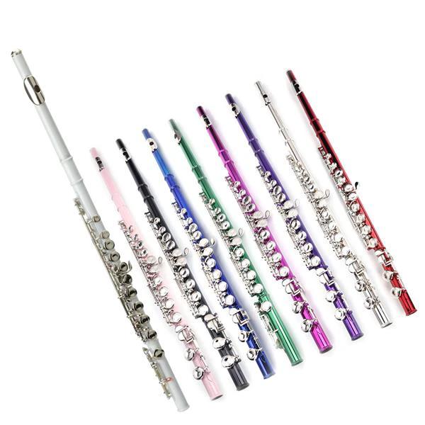 Cupronickel C 16 Closed Holes Concert Band Flute Red