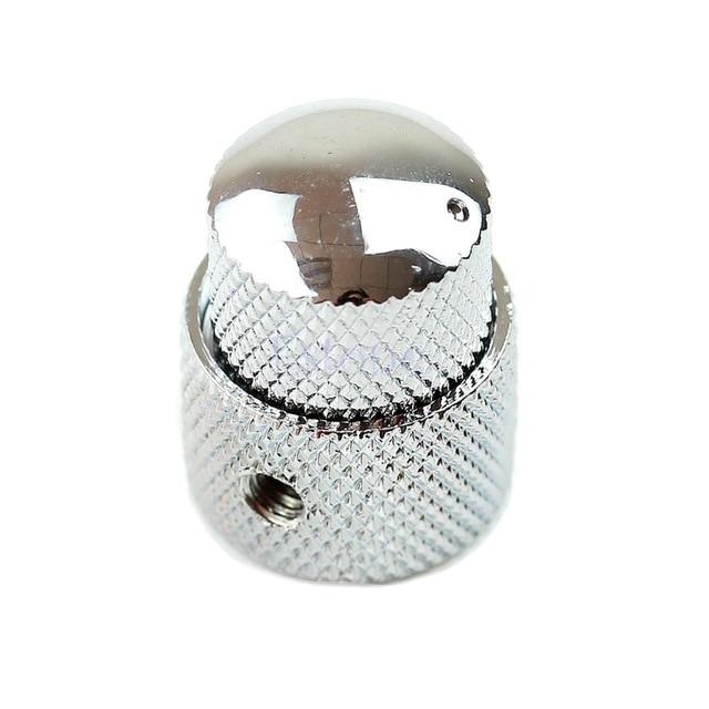 Guitar 2 IN 1 Parts Dual Concentric Dome Knob Volume Tone Blend Control Knobs- Free Shipping guitar knobs Big River Hardware Silver