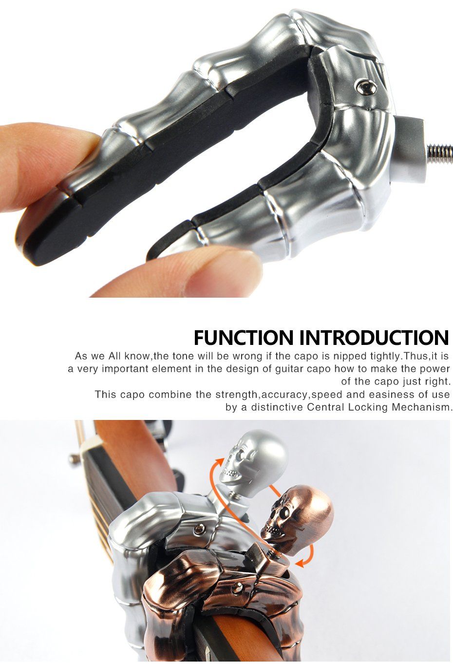 Guitar Capo Skull Capo Big River Hardware