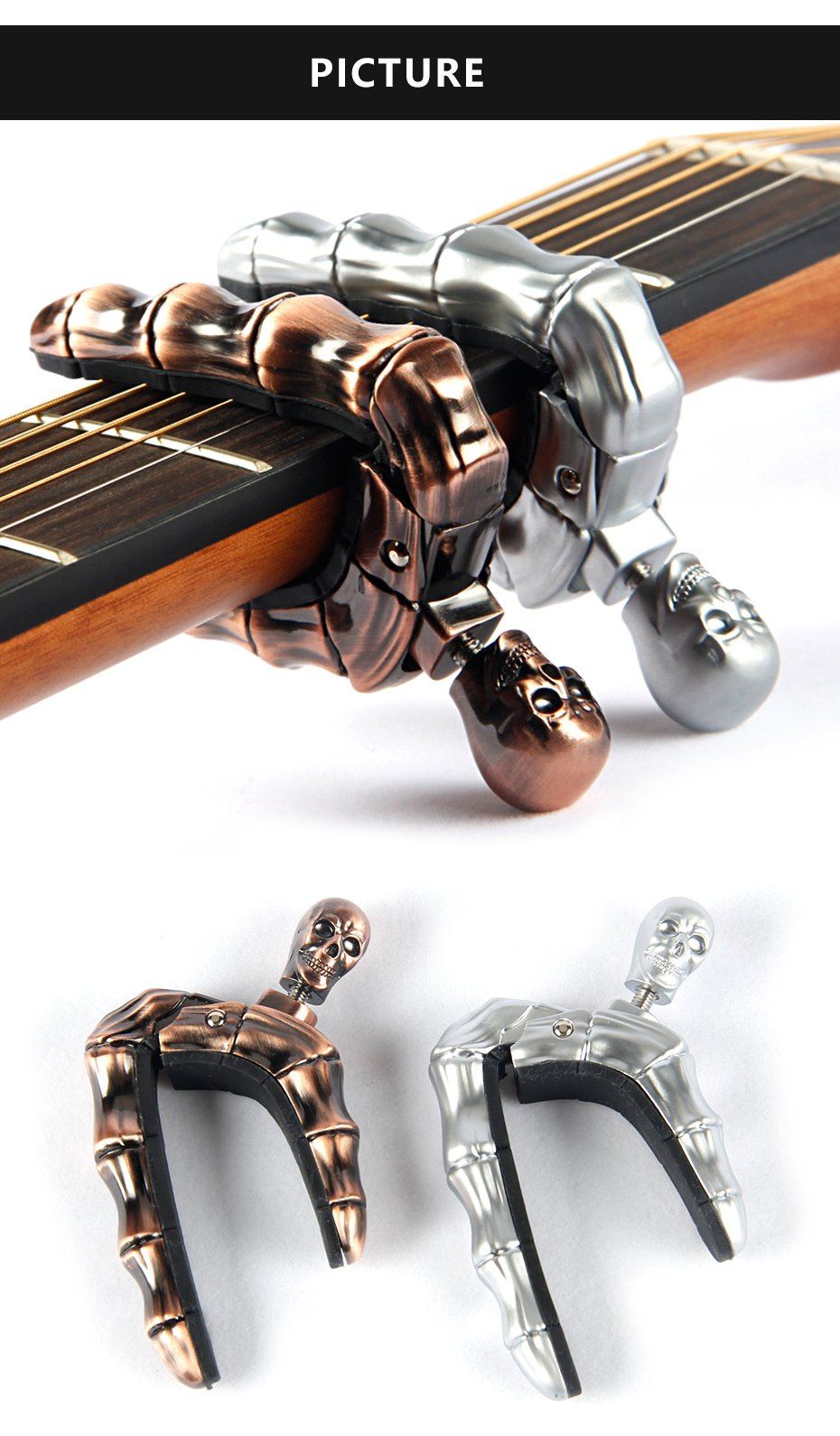 Guitar Capo Skull Capo Big River Hardware